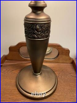 Antique Pittsburgh Lamp Base For Reverse Painted Lamp Or Slag Glass Lamp Signed Antique Pittsburgh Lamp Base For Reverse Painted Lamp Or Slag Glass Lamp Signed