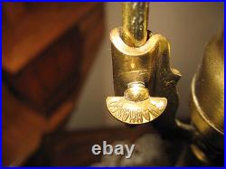 Antique Pittsburgh Lamp Base For Reverse Painted Lamp Or Slag Glass Lamp Signed Antique Pittsburgh Lamp Base For Reverse Painted Lamp Or Slag Glass Lamp Signed