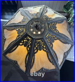 Antique Poul Henningsen Slag Glass Table Lamp