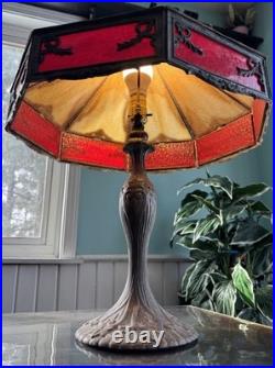 Antique Poul Henningsen Slag Glass Table Lamp