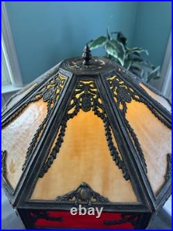 Antique Poul Henningsen Slag Glass Table Lamp