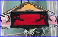 Antique Poul Henningsen Slag Glass Table Lamp