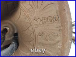 Antique Rainaud A & R Co. Caramel Slag Glass Table Lamp With Original Wiring