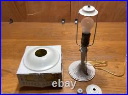 Antique Signed PBL 813 (Pittsburg Brass & Lamp) Slag Glass Boudoir Lamp #4340