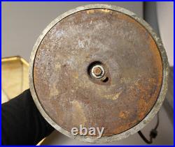 Antique Slag Bent Curved Glass Panel Lamp Decorative Filigree Overlay Miller