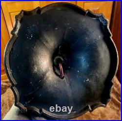 Antique Slag Glass Caramel Table Lamp