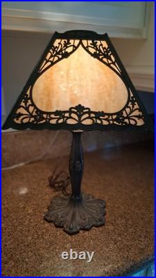 Antique Slag Glass Lamp