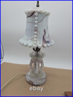 Antique Slag Glass Lamp