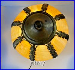 Antique Slag Glass Lamp