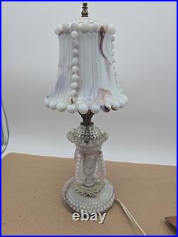 Antique Slag Glass Lamp