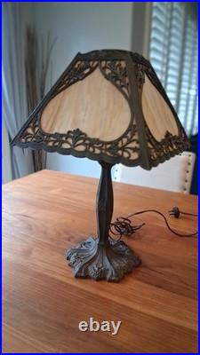 Antique Slag Glass Lamp Antique Slag Glass Lamp