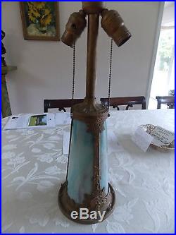 Antique Slag Glass Lamp