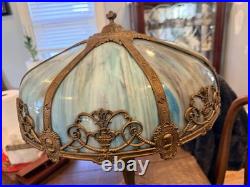 Antique Slag Glass Lamp
