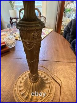 Antique Slag Glass Lamp Antique Slag Glass Lamp