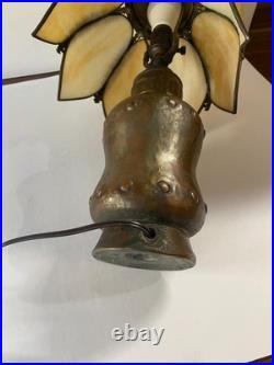 Antique Slag Glass Lamp