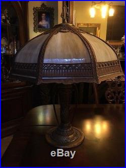 Antique Slag Glass Lamp