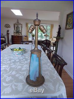 Antique Slag Glass Lamp