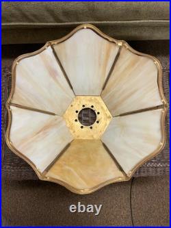 Antique Slag Glass Lamp