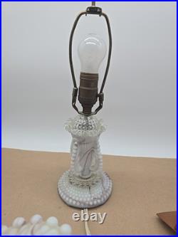 Antique Slag Glass Lamp