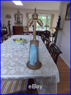 Antique Slag Glass Lamp