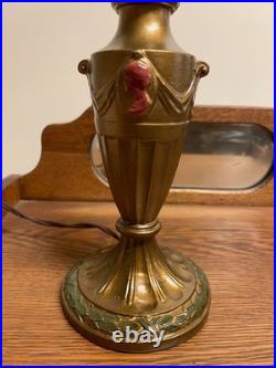 Antique Slag Glass Lamp