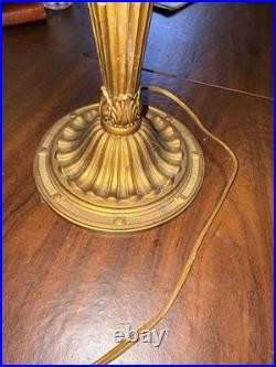 Antique Slag Glass Lamp