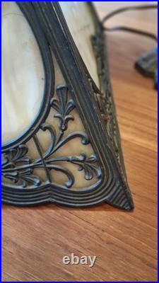 Antique Slag Glass Lamp Antique Slag Glass Lamp