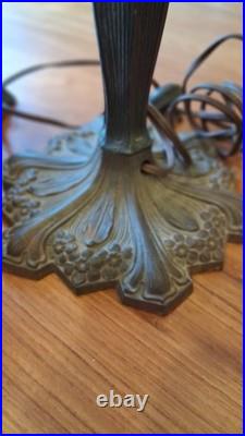 Antique Slag Glass Lamp Antique Slag Glass Lamp