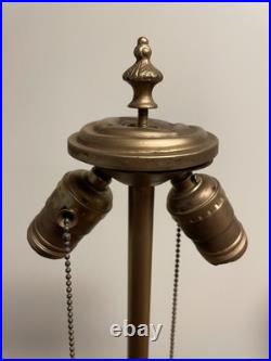 Antique Slag Glass Lamp