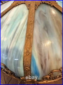 Antique Slag Glass Lamp Antique Slag Glass Lamp