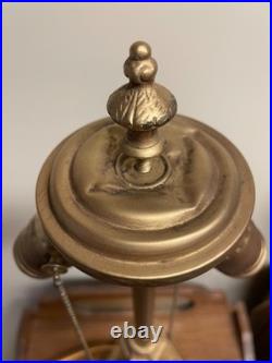 Antique Slag Glass Lamp