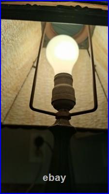 Antique Slag Glass Lamp