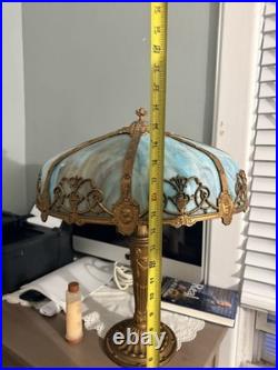 Antique Slag Glass Lamp
