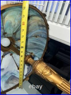 Antique Slag Glass Lamp