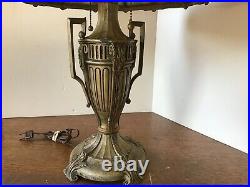 Antique Slag Glass Lamp 1911
