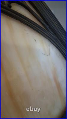 Antique Slag Glass Lamp