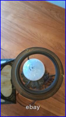 Antique Slag Glass Lamp Antique Slag Glass Lamp