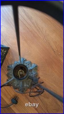 Antique Slag Glass Lamp Antique Slag Glass Lamp