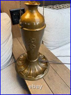 Antique Slag Glass Lamp Base Antique Slag Glass Lamp Base