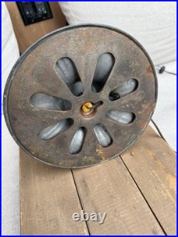 Antique Slag Glass Lamp Base