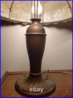 Antique Slag Glass Lamp Early 1900's