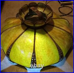 Antique Slag Glass Lamp Shade