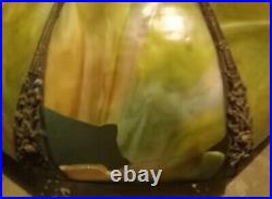 Antique Slag Glass Lamp Shade