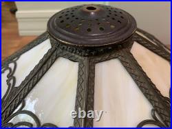 Antique Slag Glass Lamp Shade 16 panel (shade only) Wilkinson Bradley Hubbard