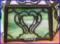 Antique Slag Glass Lamp Shade 16 panel (shade only) Wilkinson Bradley Hubbard