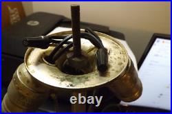 Antique Slag Glass Lamp Silver Plate Reverse Painted Lamp Base Pairpoint Era Antique Slag Glass Lamp Silver Plate Reverse Painted Lamp Base Pairpoint Era