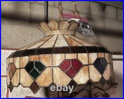 Antique Slag Glass Lamp Working Condition