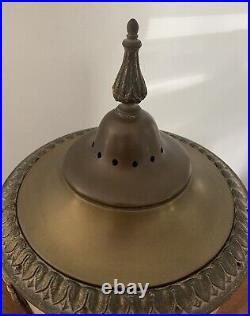 Antique Slag Glass Luminor Perfume Lamp Luminor Desk Lamp 1930s
