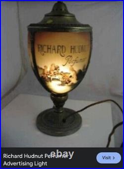 Antique Slag Glass Luminor Perfume Lamp Luminor Desk Lamp 1930s