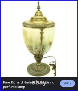 Antique Slag Glass Luminor Perfume Lamp Luminor Desk Lamp 1930s